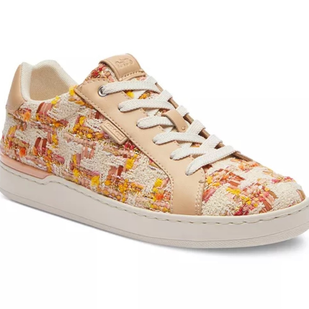 Coach Women's Multicolor Lowline Tweed Sneakers Size 36